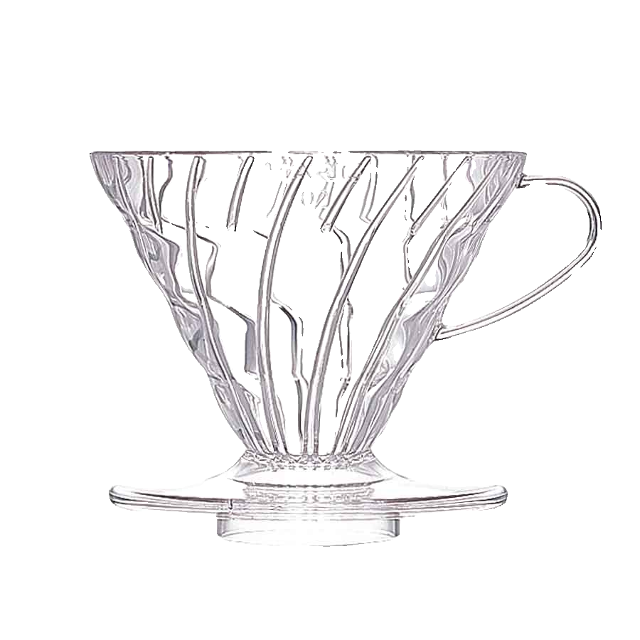 Hario V60-02 Dripper - Clear Plastic