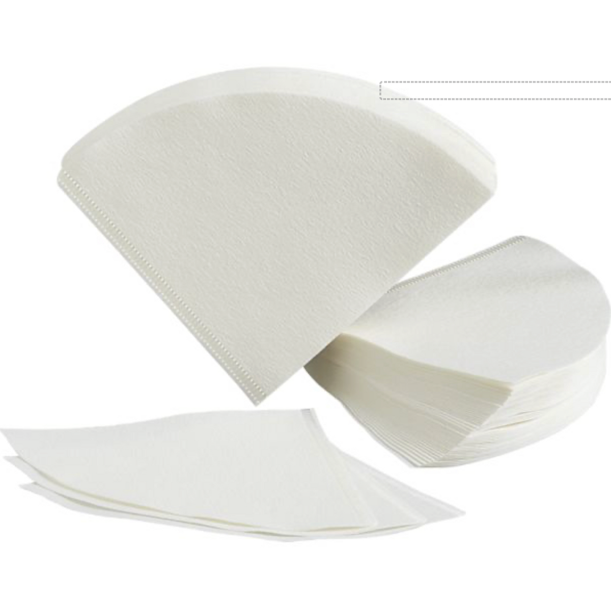 Hario V60-01 Filters - Pack of 100 (Bleached)